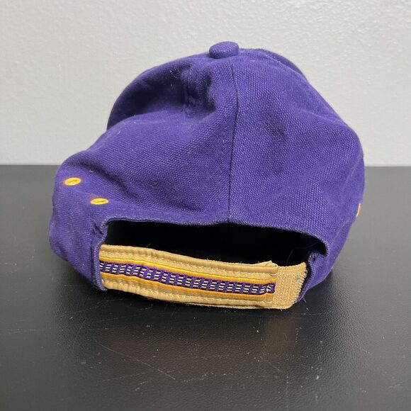 Minnesota Vikings NFL Cap Hat VINTAGE 90s Puma Purple Pro Line Canvas Adjustable - Picture 4 of 9